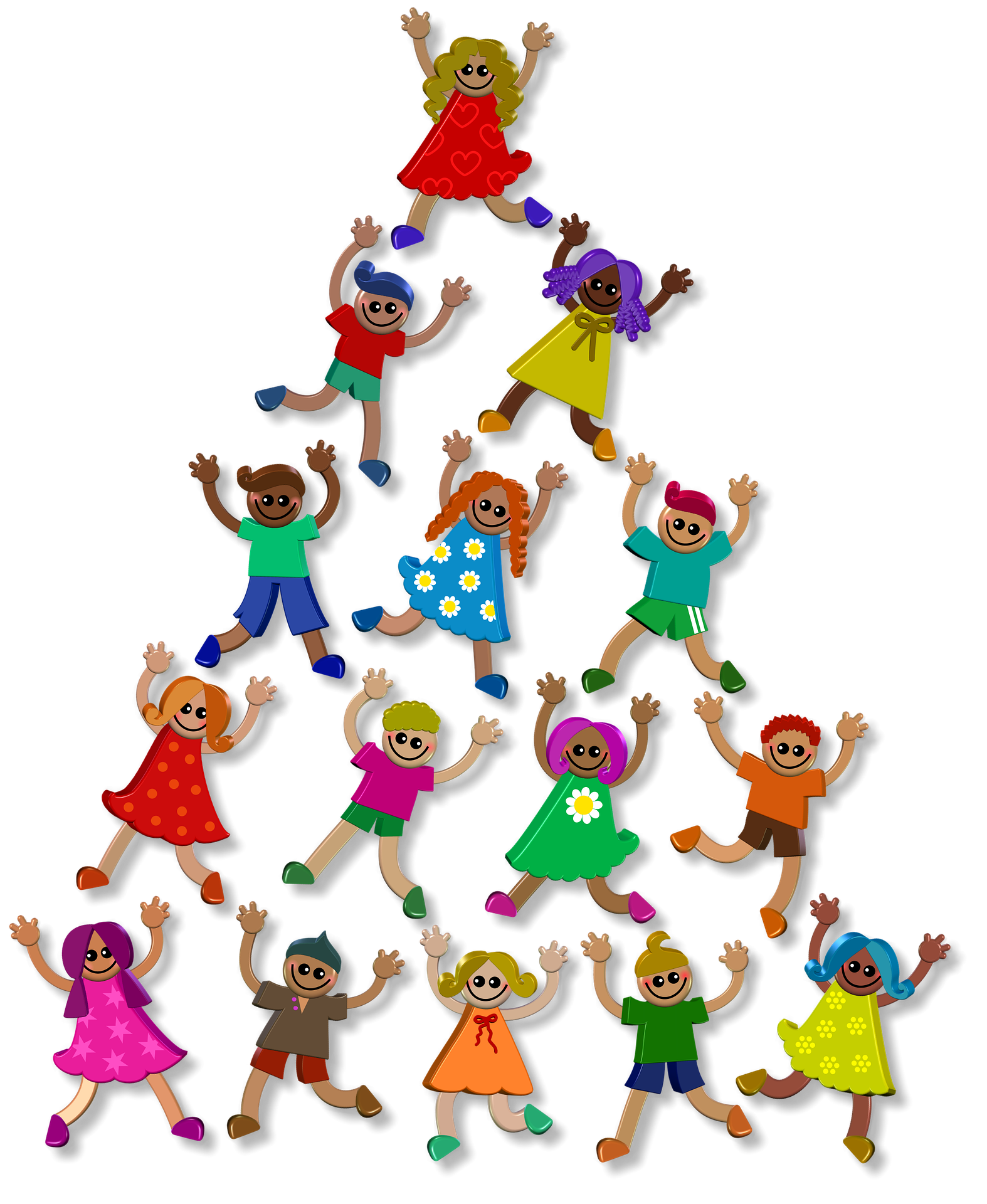 Zeichnung Pyramide Kinder und Jugendliche 