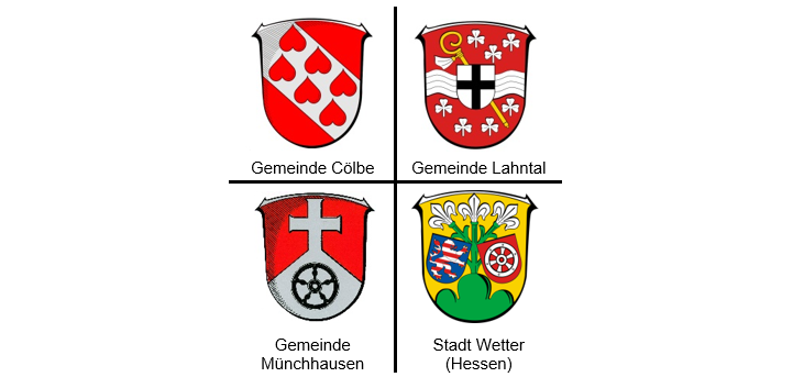 Anordnung aller Wappen der Nordkreiskommunen 