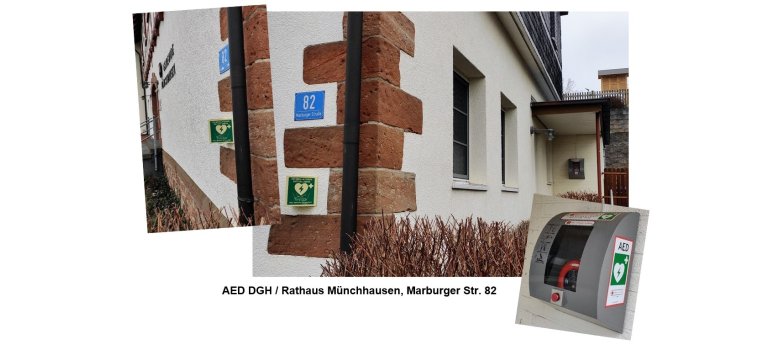 Bild Defibrillator DGH / Rathaus Münchhausen