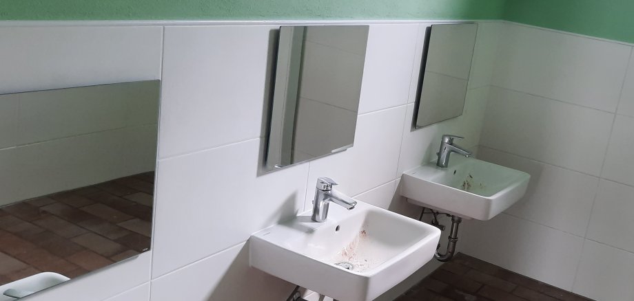 Bereich Waschbecken neu