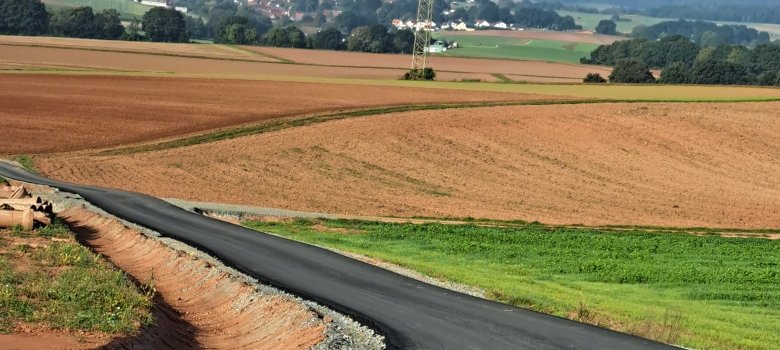 Feldweg Richtung Wollmar