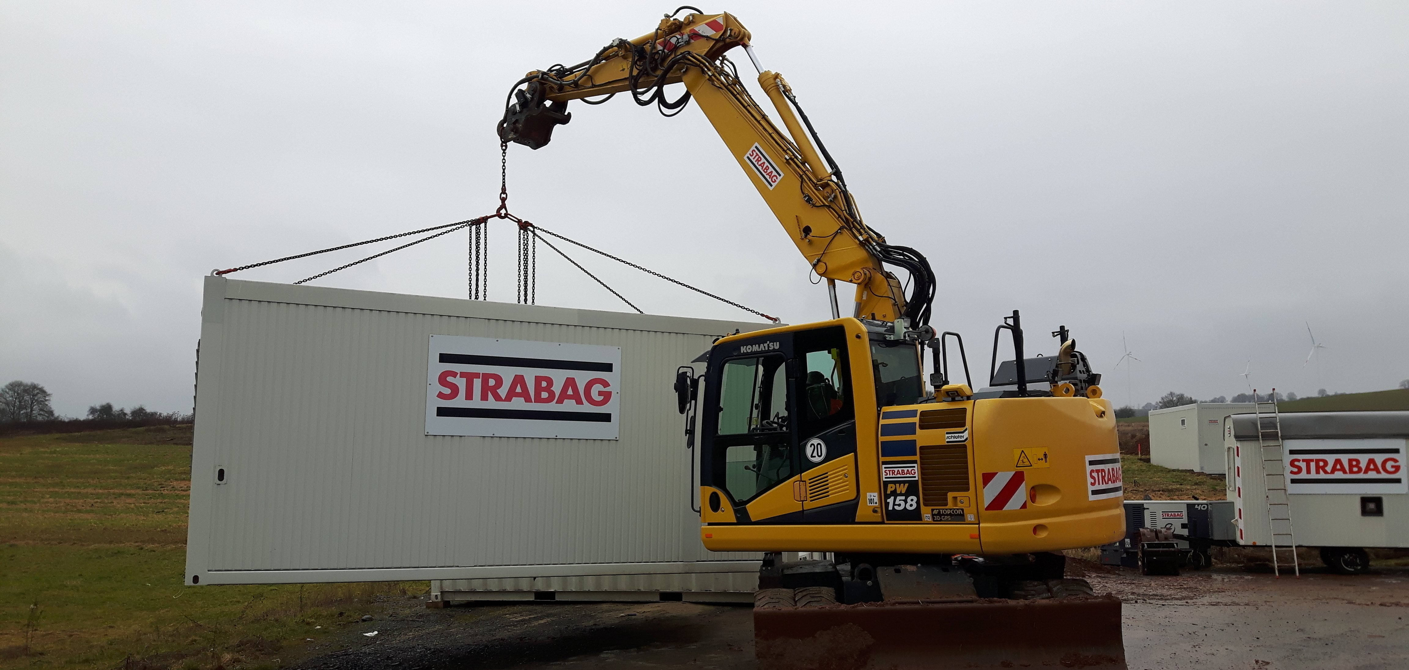 Baustelleneinrichtung Gewerbegebiet