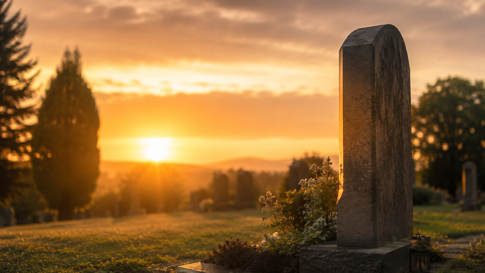 KI-Foto Friedhof