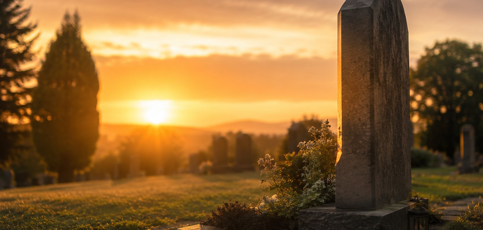KI-Foto Friedhof