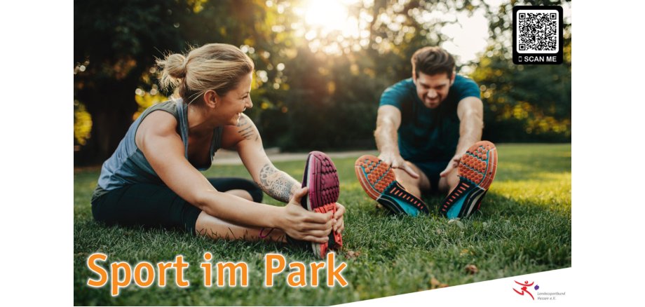 Young caucasian couple exercising in park